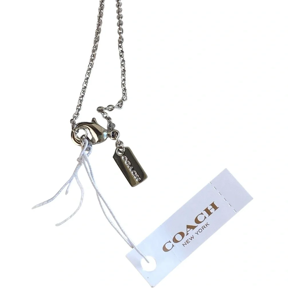 Coach NWT Shooting Star Celestial Necklace Earrings Gift Set Silver